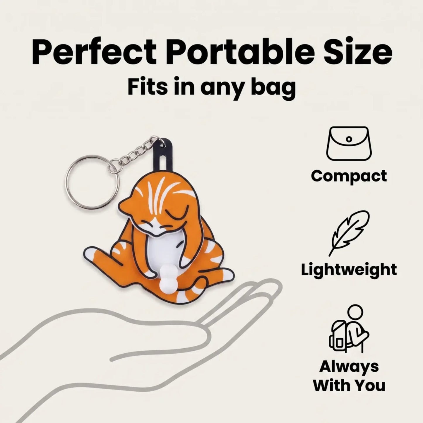 Mischief Cat - Interactuve Cat Keychain